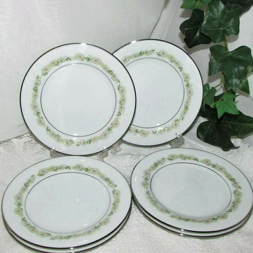 6 NORITAKE Fine China TRILBY Bread Side Plates Vintage